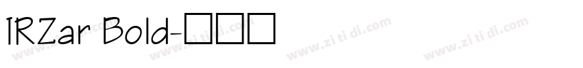 IRZar Bold字体转换